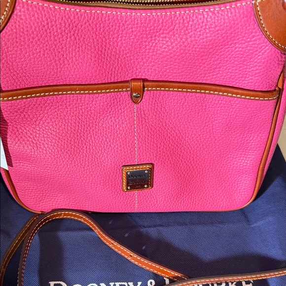 Dooney & Bourke Pink and Tan Shoulder Bag - Picture 2 of 10